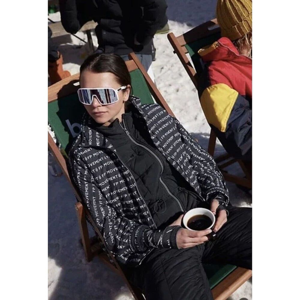 NEW Free People Movement PrintedPippa Packable Puffer JacketLogo S